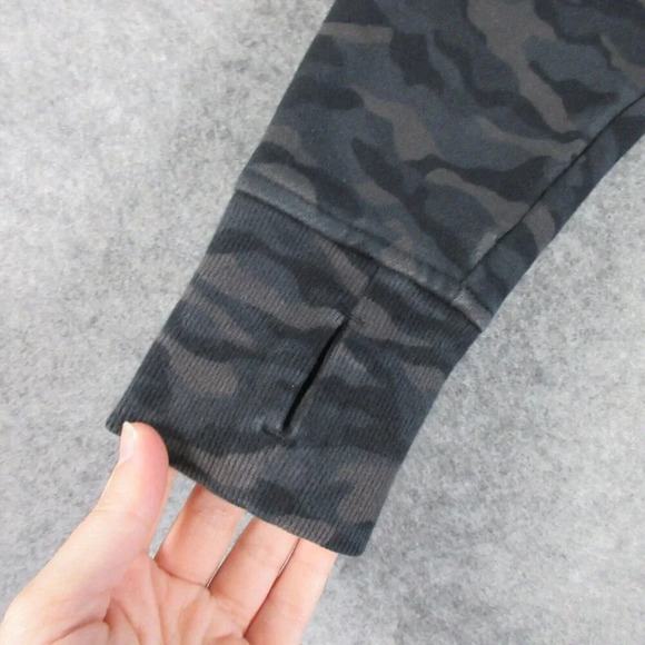 Lululemon Women's Scuba Fleece Hoodie Jacket Full Zip Camo Size 8 Deep Coal 662 - Picture 9 of 15